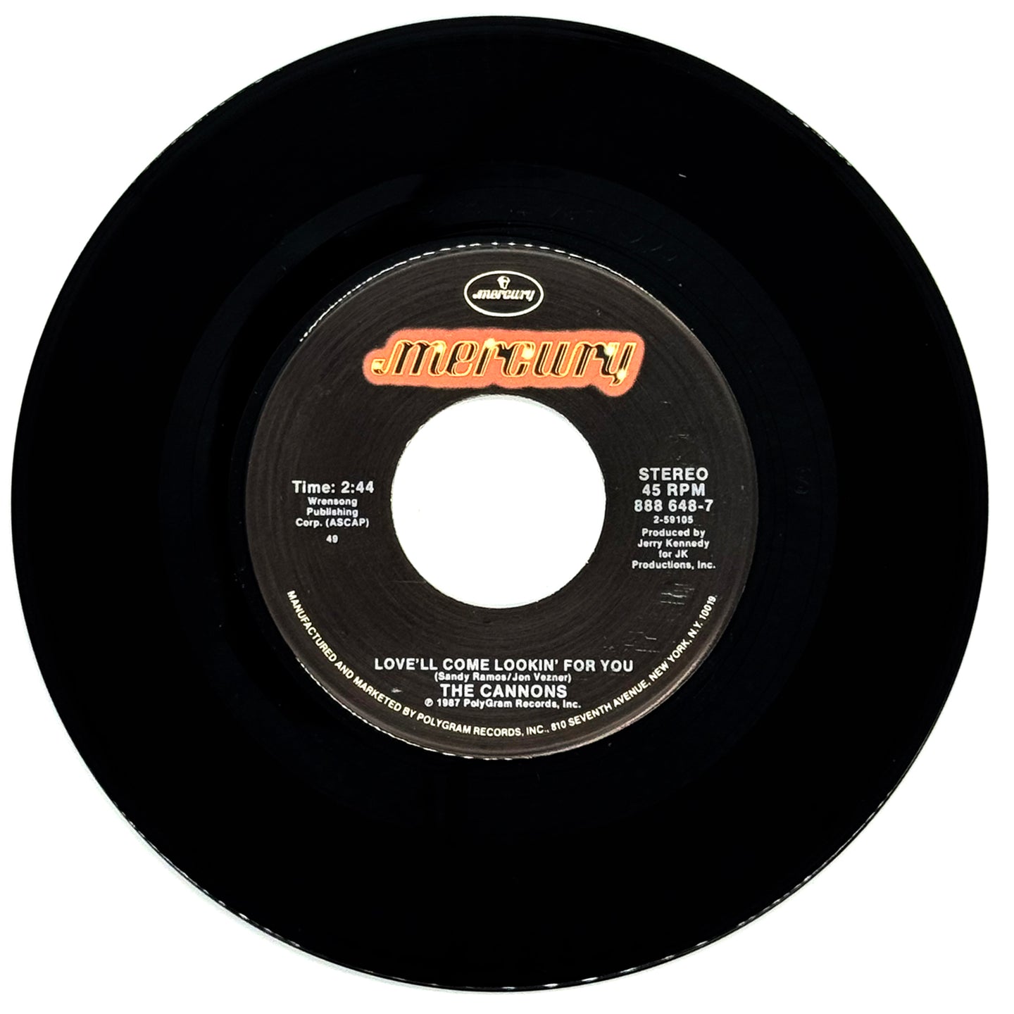 Cannons, The : LOVE'LL COME LOOKIN' FOR YOU/ I'LL SAVE MY LOVE FOR YOU