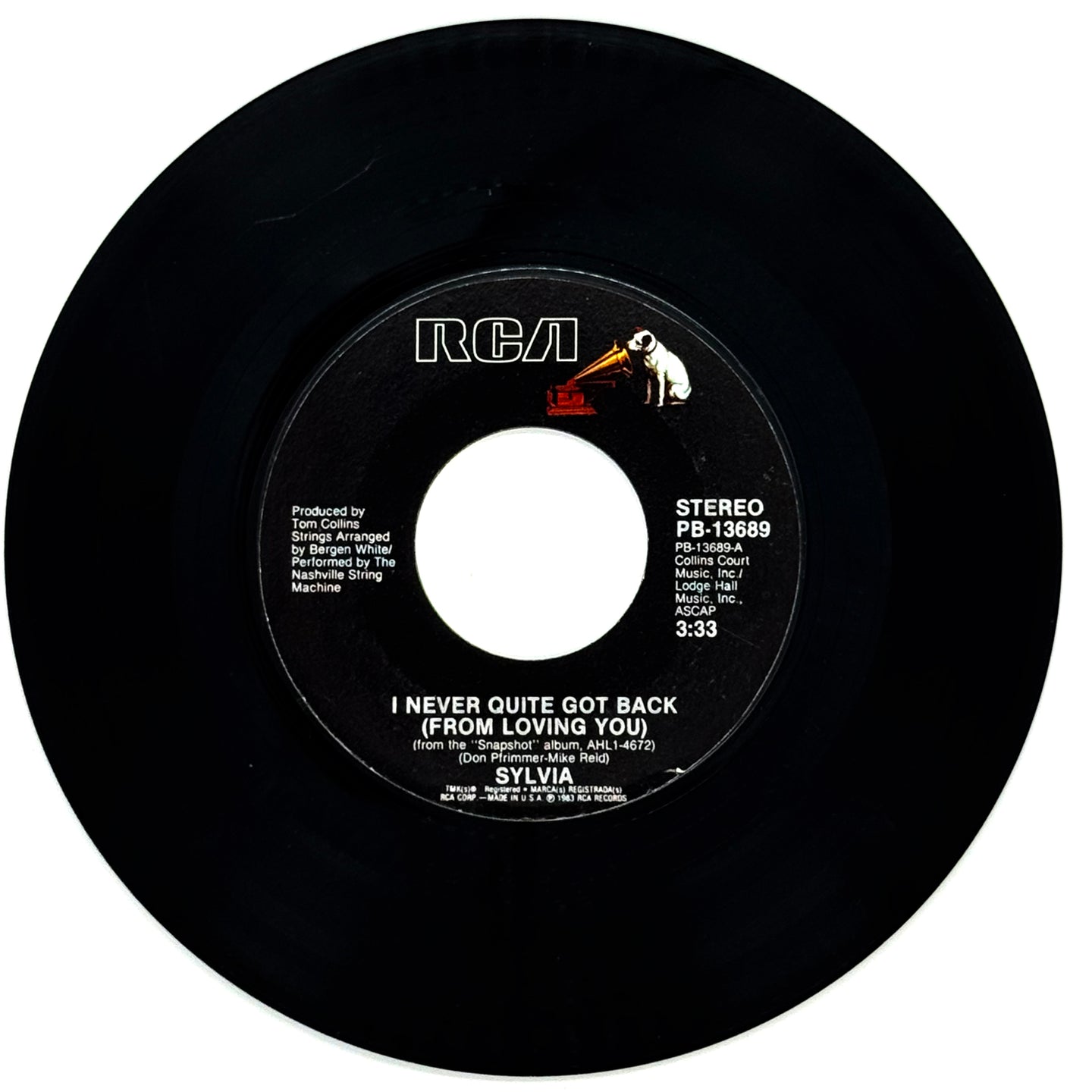 Sylvia : I NEVER QUITE GOT BACK (FROM LOVING YOU)/ SO COMPLETE