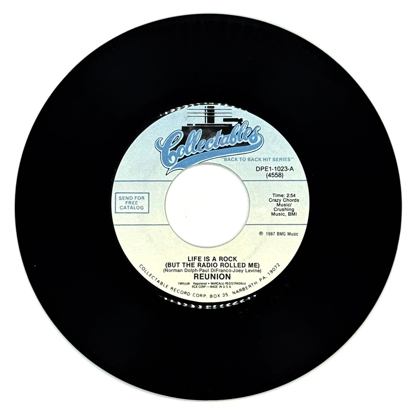 Reunion : LIFE IS A ROCK (BUT THE RADIO ROLLED ME)/ DISCO-TEKIN