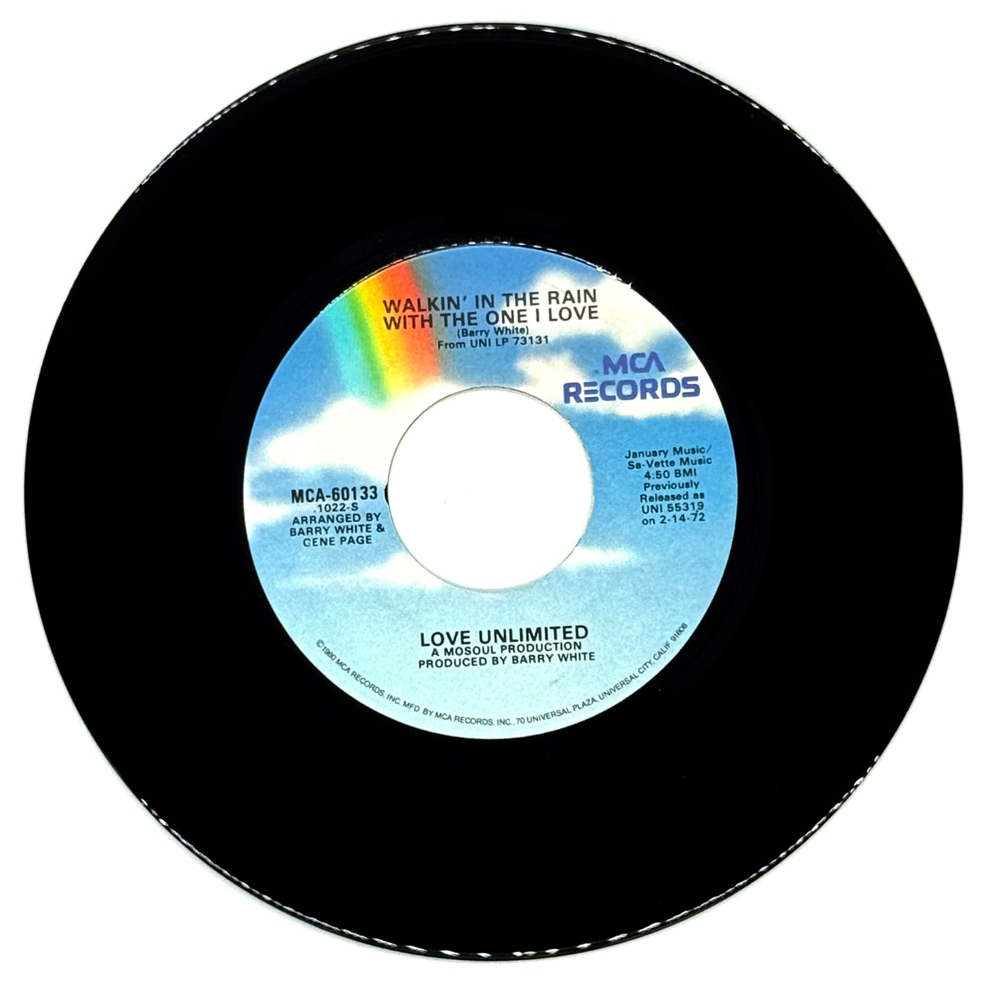 Love Unlimited : WALKIN' IN THE RAIN WITH THE ONE I LOVE/ I'VE FOUND SOMEONE OF MY OWN