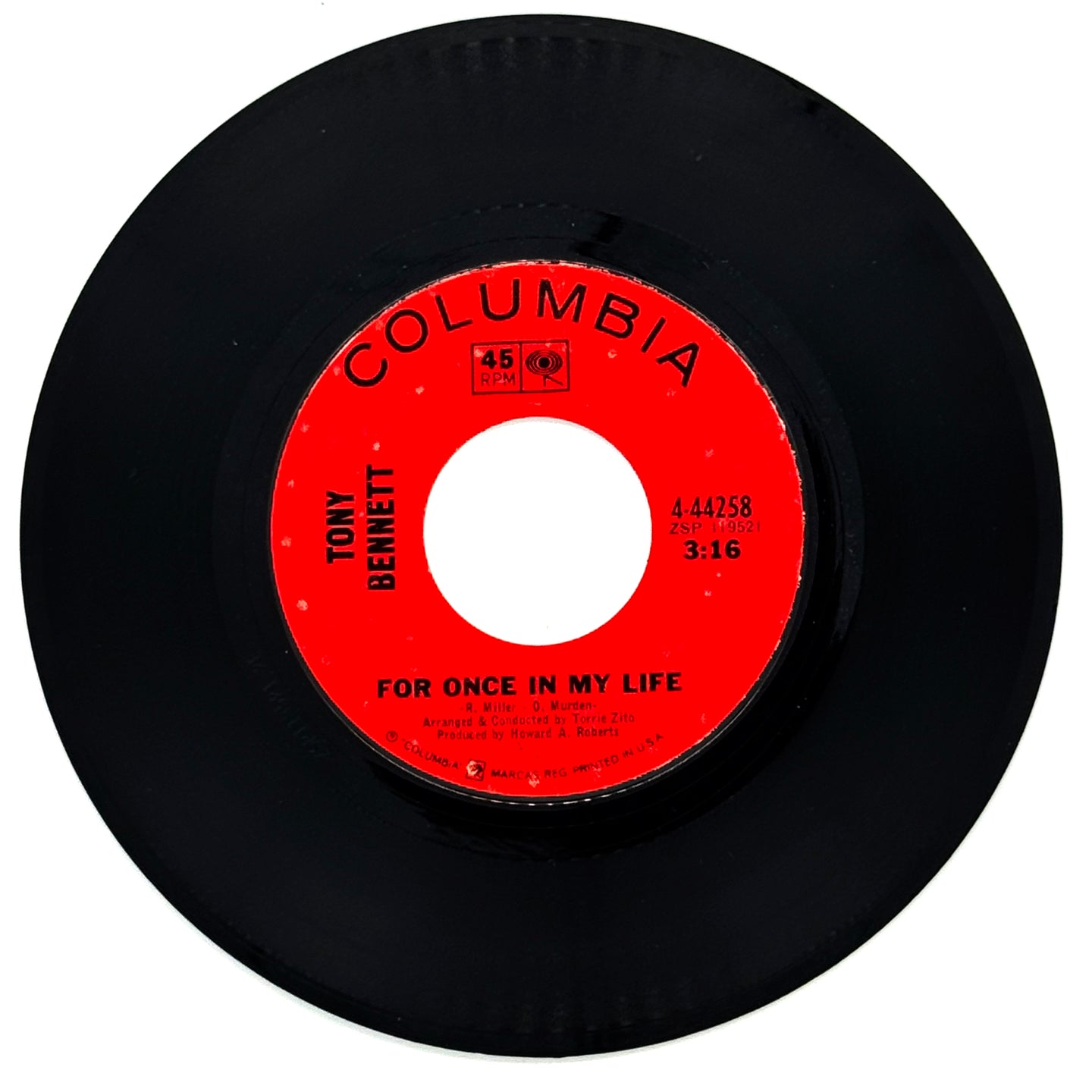 Tony Bennett : FOR ONCE IN MY LIFE/ SOMETHING IN YOUR SMILE