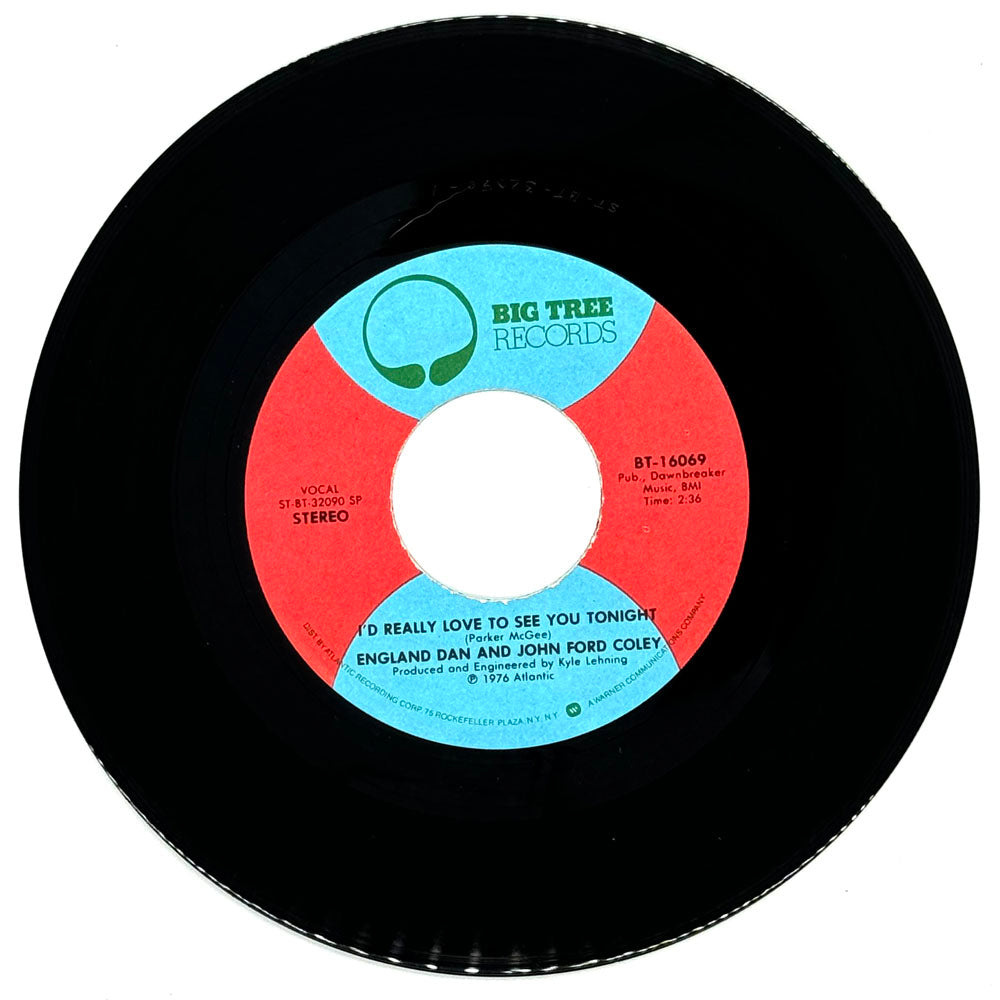 England Dan & John Ford Coley : I'D REALLY LOVE TO SEE YOU TONIGHT/ IT'S NOT THE SAME