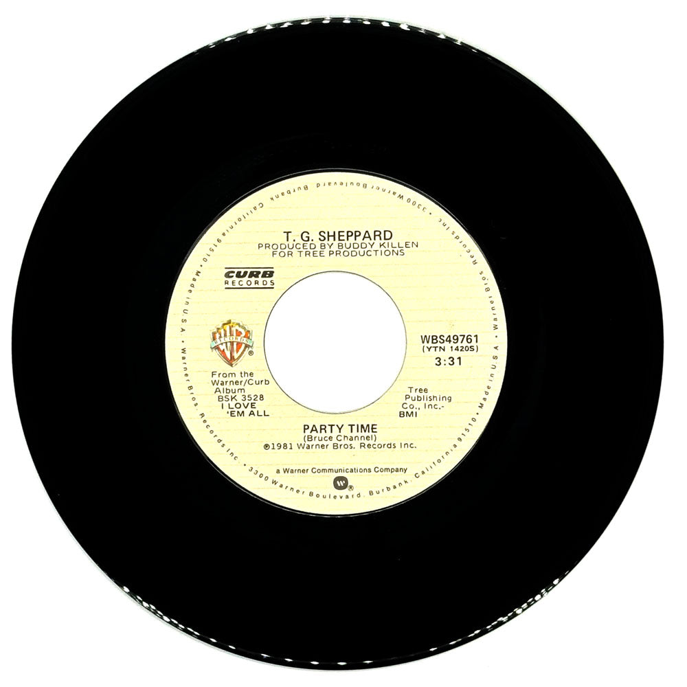 T.G. Sheppard : PARTY TIME/ YOU WALTZED YOURSELF RIGHT INTO MY LIFE