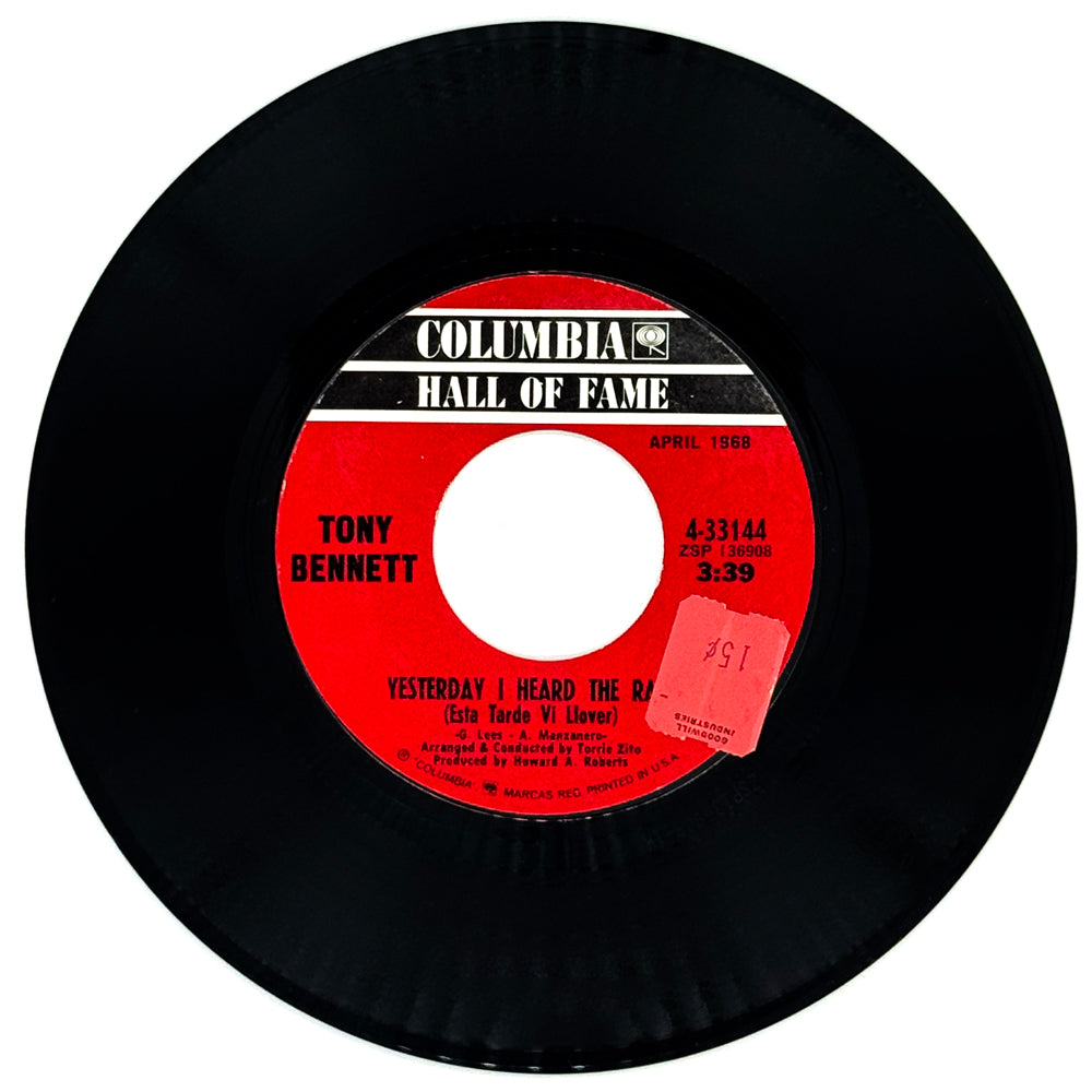 Tony Bennett : YESTERDAY I HEARD THE RAIN (ESTA TARDE VI LOVER)/ A FOOL OF FOOLS