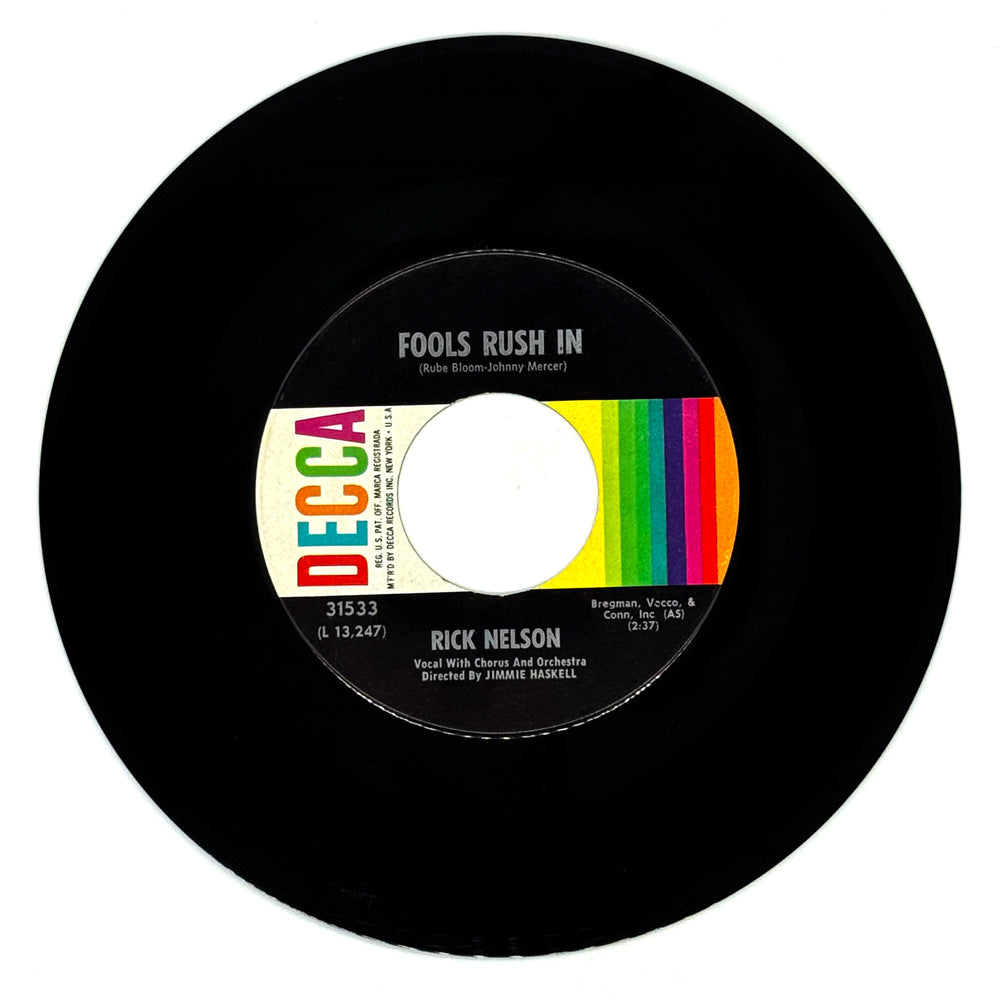 Ricky Nelson : FOOLS RUSH IN/ DOWN HOME