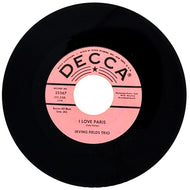 Irving Fields Trio : I LOVE PARIS/ LA MER (BEYOND THE SEA)