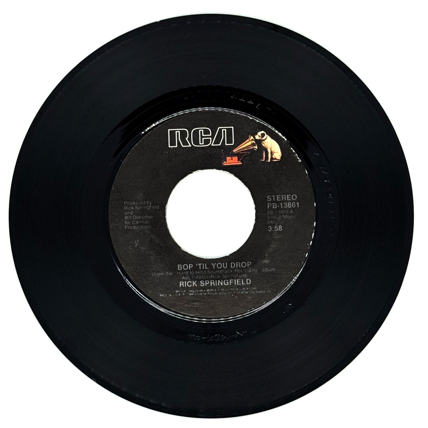 Rick Springfield : BOP 'TIL YOU DROP/ Rick Springfield & Randy Crawford : TAXI DANCING