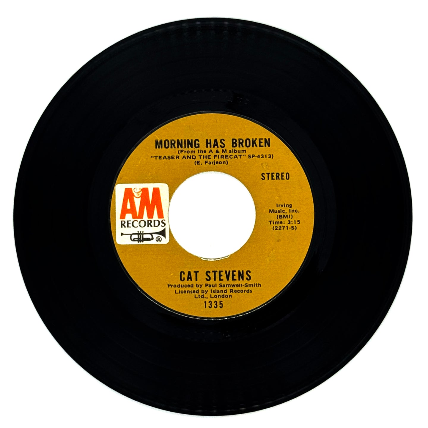 Cat Stevens : MORNING HAS BROKEN/ I WANT TO LIVE IN A WIGWAM