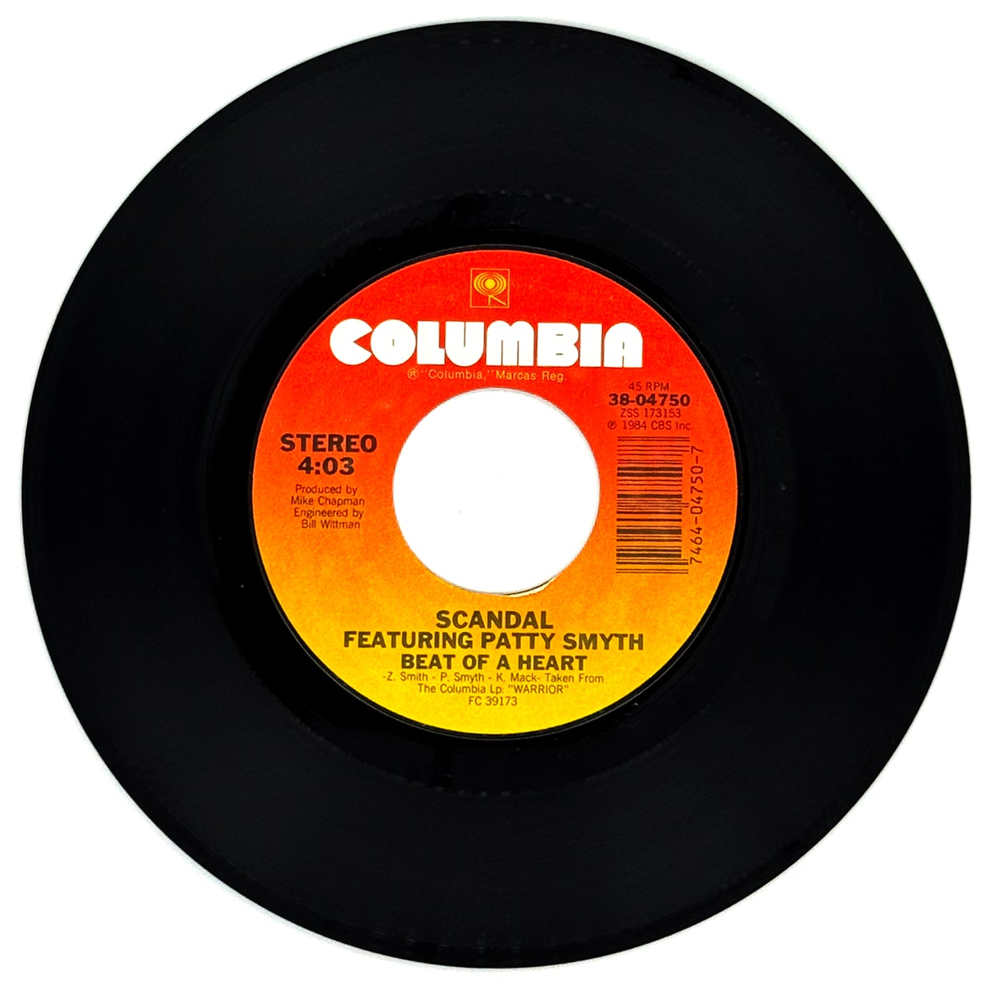 Scandal Feat. Patty Smith : BEAT OF A HEART/ TONIGHT