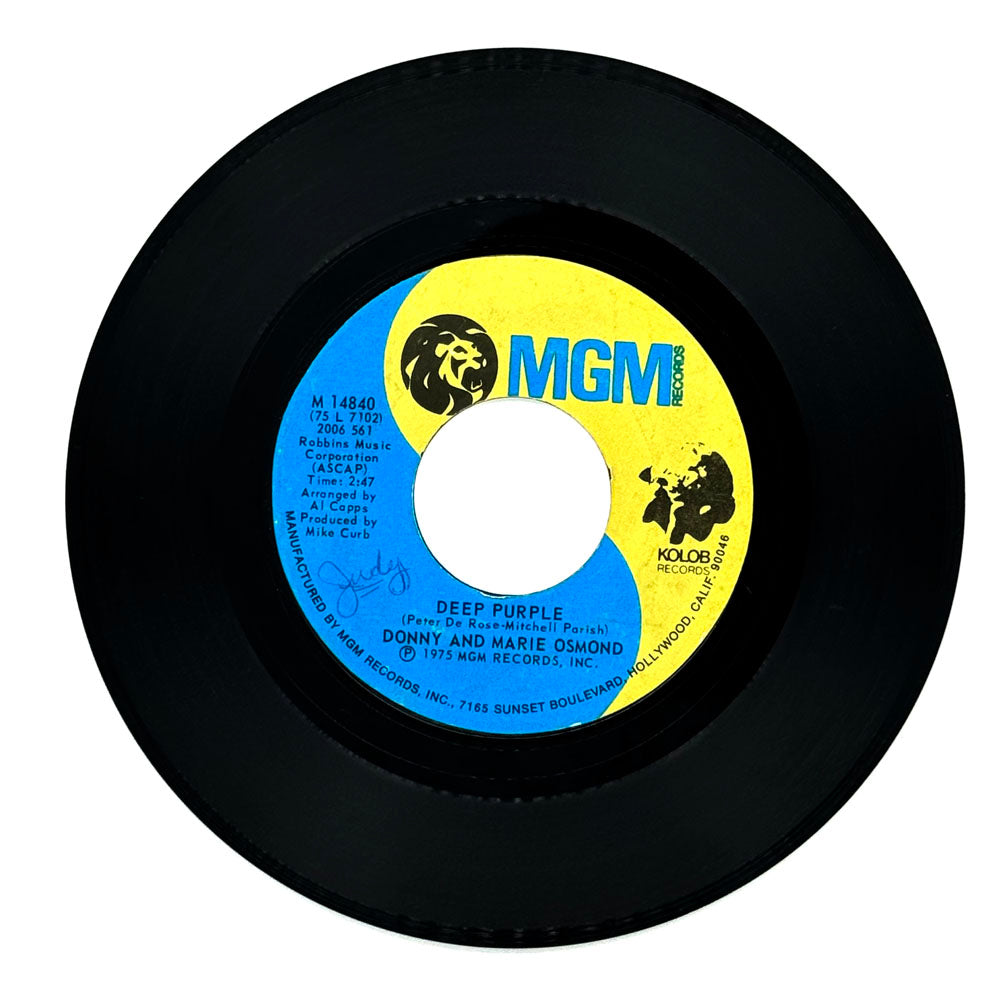 Donny And Marie Osmond : DEEP PURPLE/ TAKE ME BACK AGAIN
