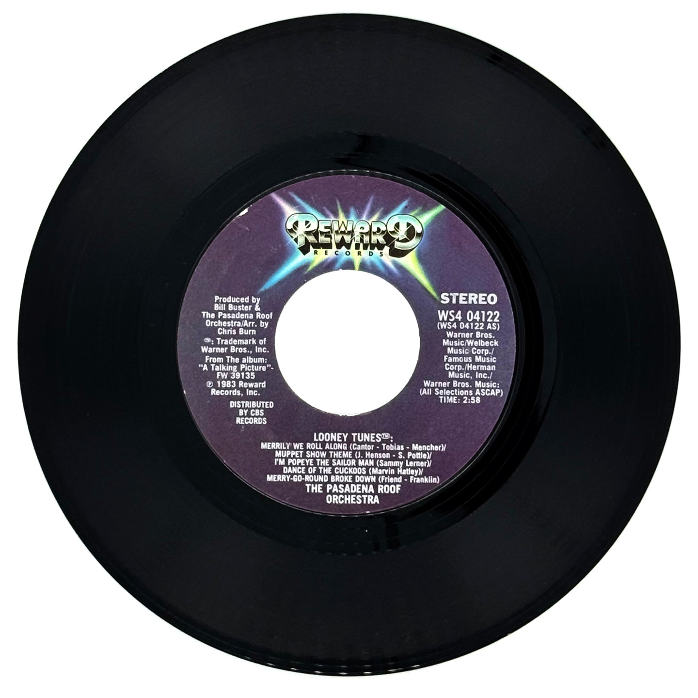 Pasadena Roof Orchestra, The : LOONEY TUNES/ NOBODY'S SWEETHEART