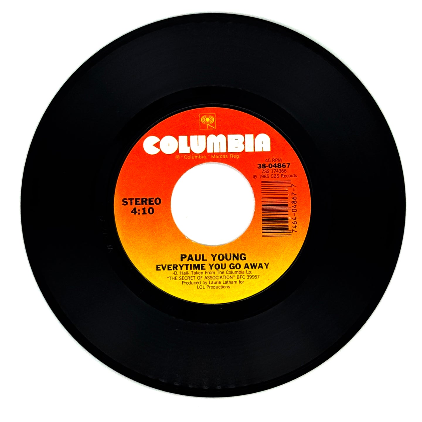 Paul Young : EVERYTIME YOU GO AWAY/ THIS MEANS ANYTHING