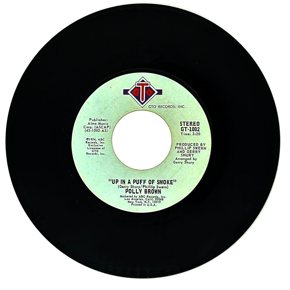 Polly Brown : UP IN A PUFF OF SMOKE/ I'M SAVING ALL MY LOVE