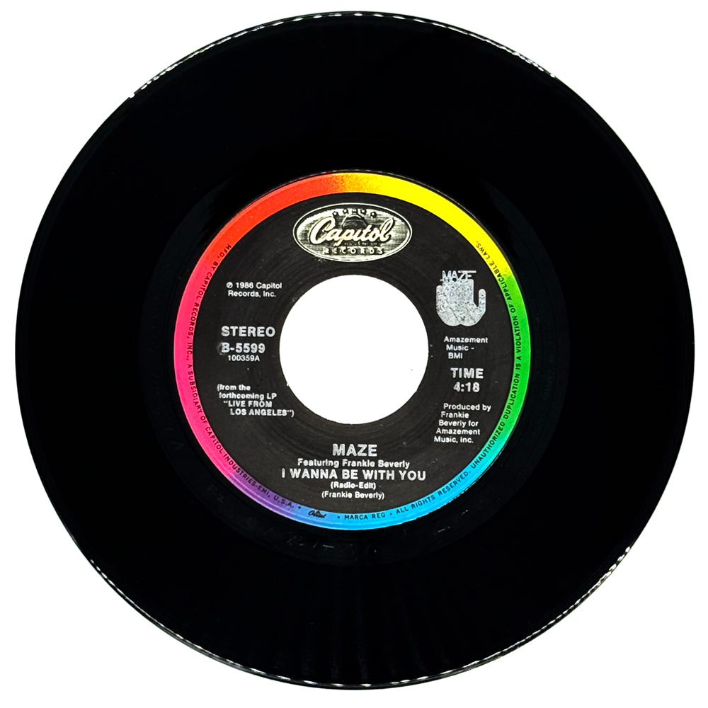 Maze feat. Franke Beverly : I WANNA BE WITH YOU (RADIO EDIT)/ I WANNA BE WITH YOU (INSTRUMENTAL - DUB)