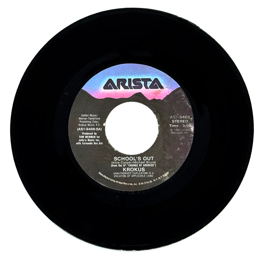 Krokus : SCHOOL'S OUT/ SCREAMING IN THE NIGHT