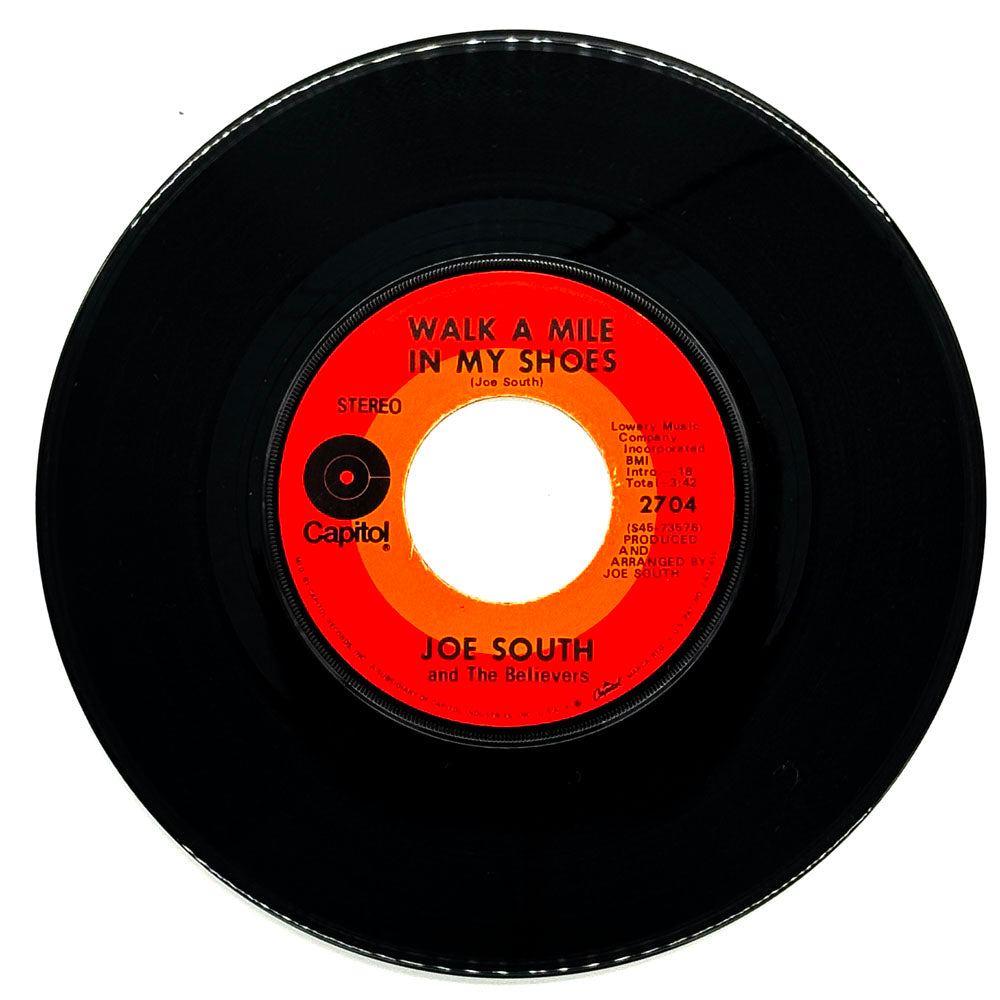 Joe South and The Believers : WALK A MILE IN MY SHOES/ SHELTER