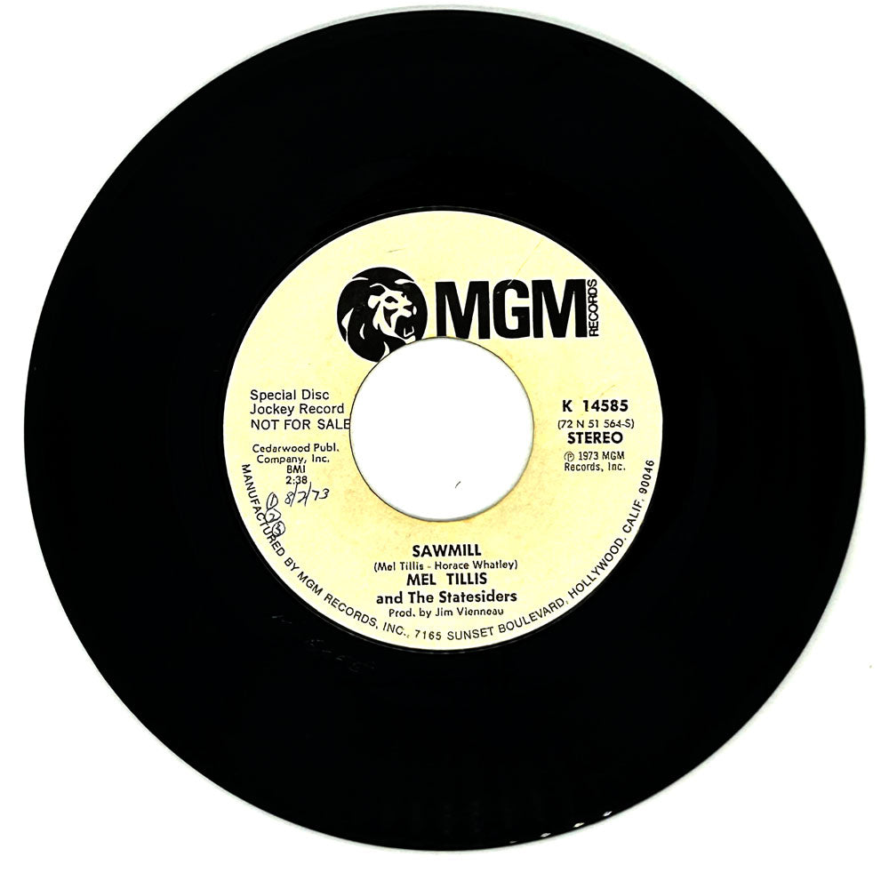 Mel Tillis And The Statesiders : SAWMILL/ SAWMILL