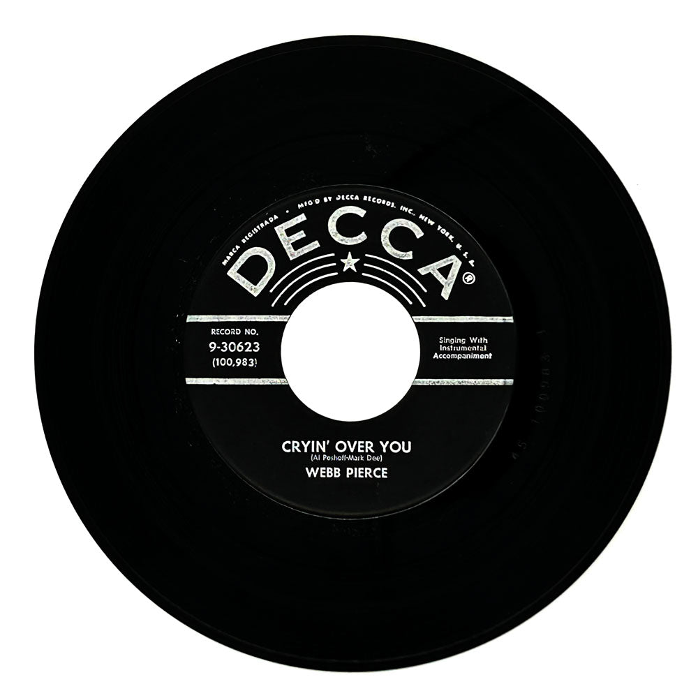 Webb Pierce : CRYIN' OVER YOU/ YOU'LL COME BACK