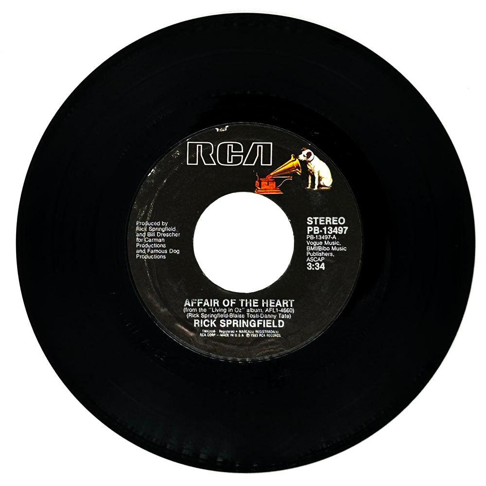 Rick Springfield : AFFAIR OF THE HEART/ LIKE FATHER, LIKE SON