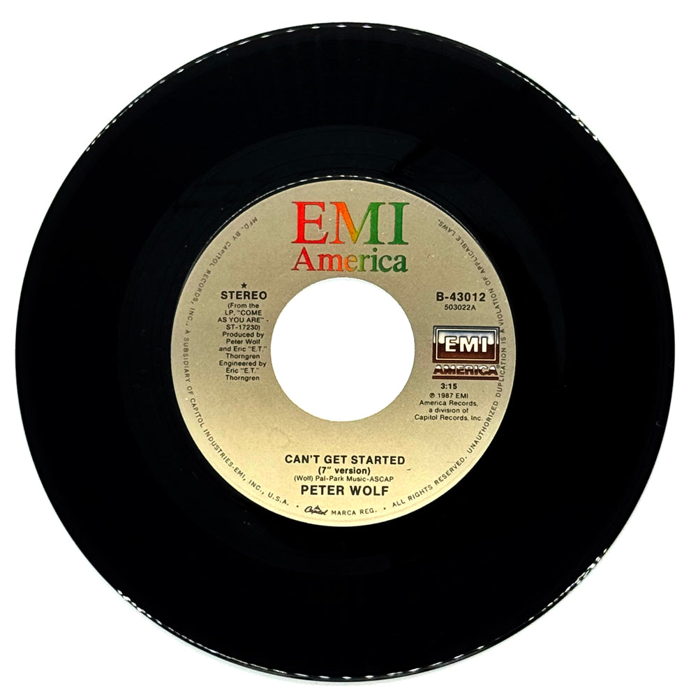 Peter Wolf : CAN'T GET STARTED/ MAMMA SAID