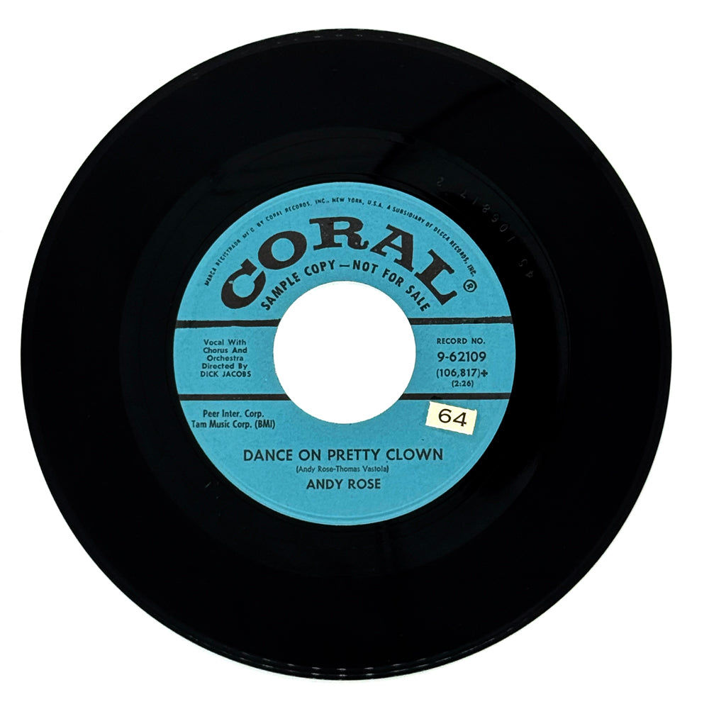 Andy Rose : DANCE ON PRETTY CLOWN/ I'M WAITING FOR YOU