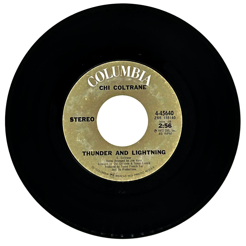 Chi Coltrane : THUNDER AND LIGHTNING/ TIME TO COME IN