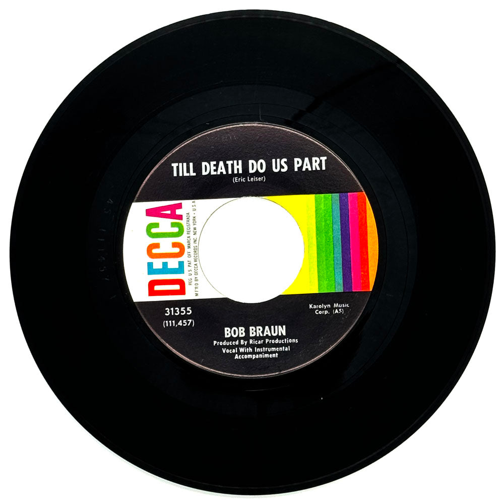 Bob Braun : TILL DEATH DO US PART/ SO IT GOES