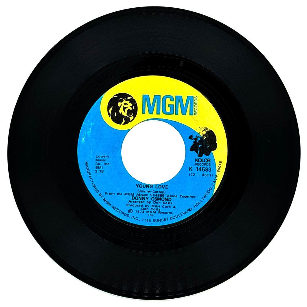Donny Osmond : YOUNG LOVE/ A MILLION TO ONE