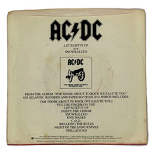 Load image into Gallery viewer, AC/DC : LET&#39;S GET IT UP/ SNOWBALLED
