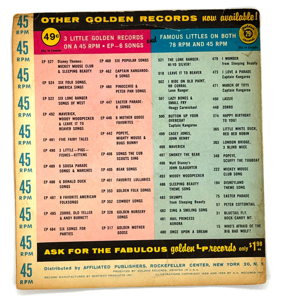 Jimmie Dodd & The Mouseketeers : OFFICIAL MICKEY MOUSE CLUB SONG
