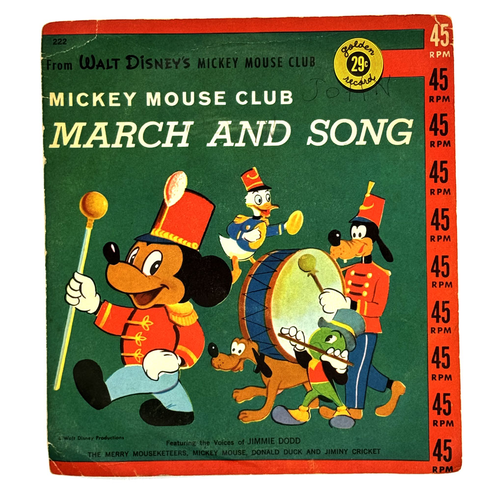 Jimmie Dodd & The Mouseketeers : OFFICIAL MICKEY MOUSE CLUB SONG/ OFFICIAL MICKEY MOUSE CLUB MARCH