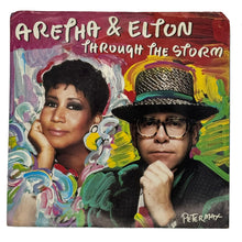 Load image into Gallery viewer, Aretha Franklin and Elton John : THROUGH THE STORM/COME TO ME
