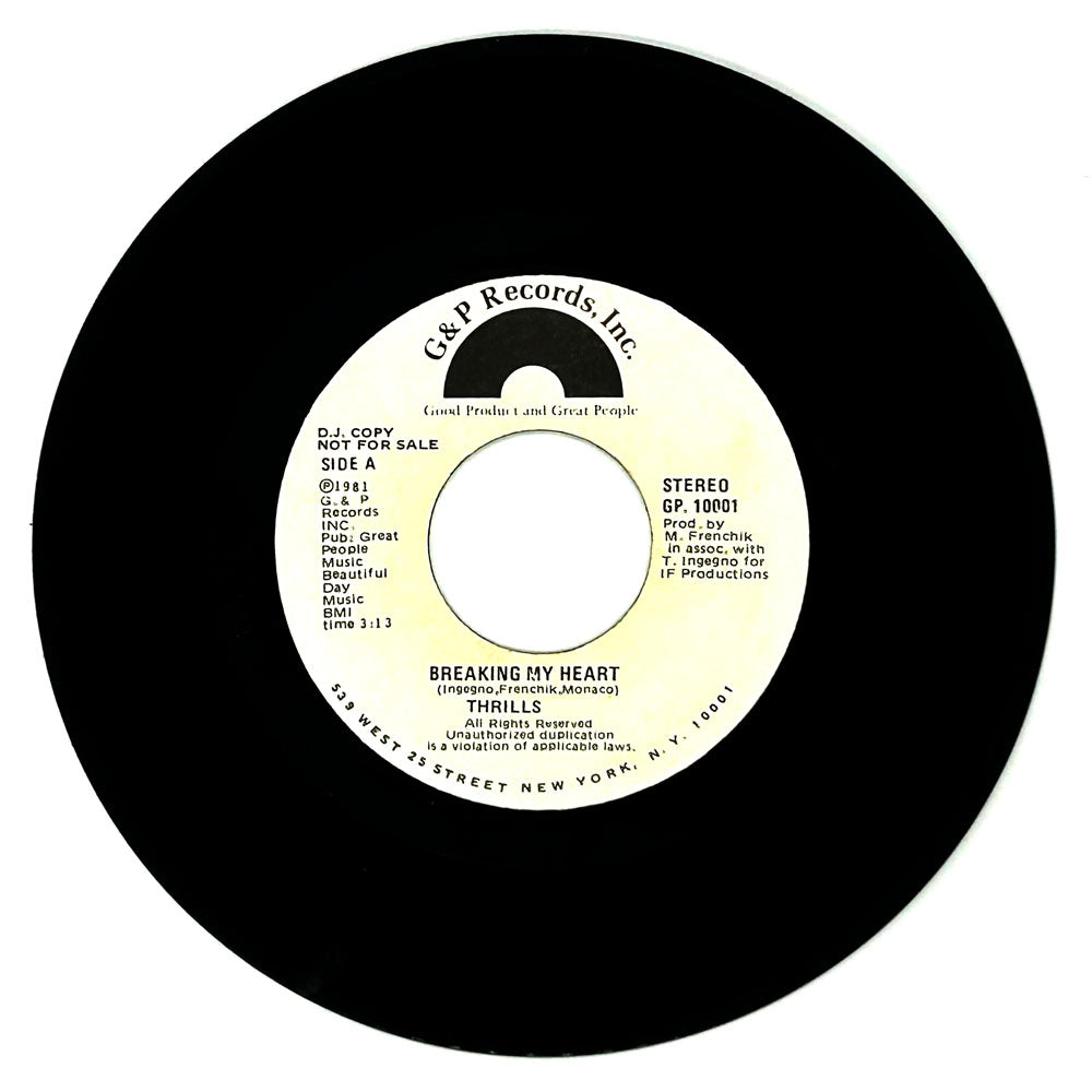 Thrills : BREAKING MY HEART/ BLINDED BY LOVE