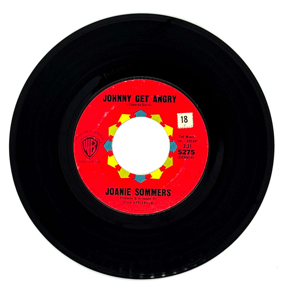 Joanie Sommers : JOHNNY GET ANGRY/ THEME FROM A SUMMER PLACE