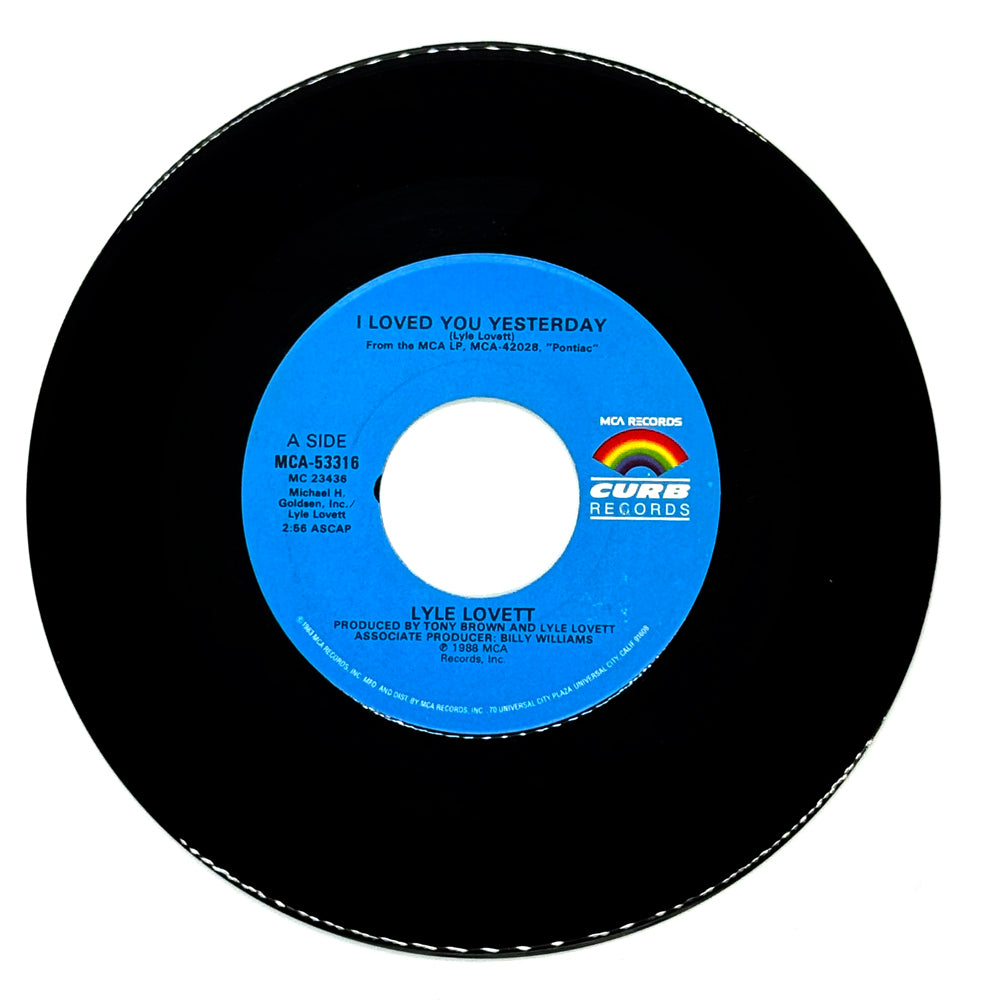 Lyle Lovett : I LOVED YOU YESTERDAY/ L.A. COUNTY