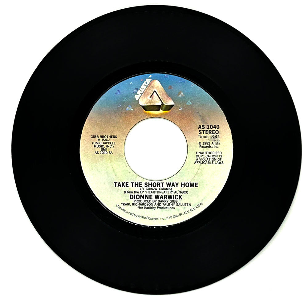 Dionne Warwick : TAKE THE SHORT WAY HOME/ JUST ONE MORE NIGHT