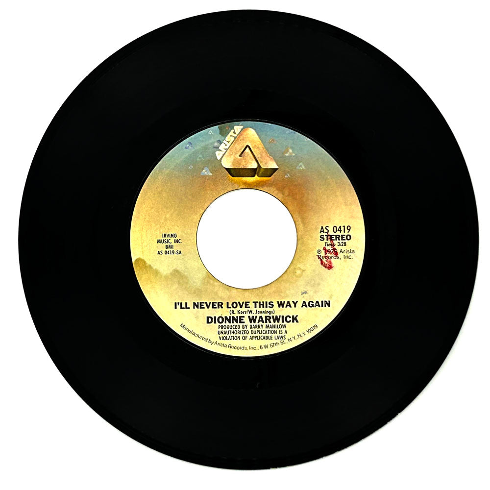 Dionne Warwick : I'LL NEVER LOVE THIS WAY AGAIN/ IN YOUR EYES