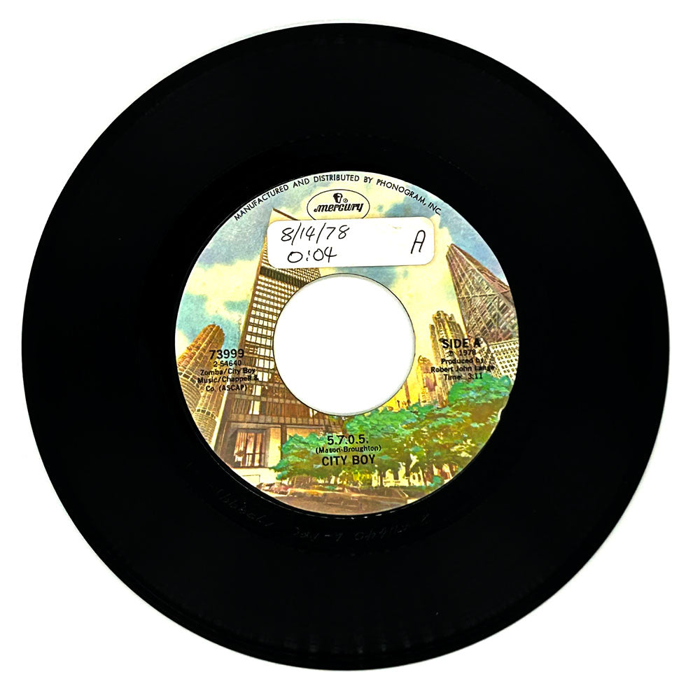 City Boy : 5.7.0.5./ BAD FOR BUSINESS