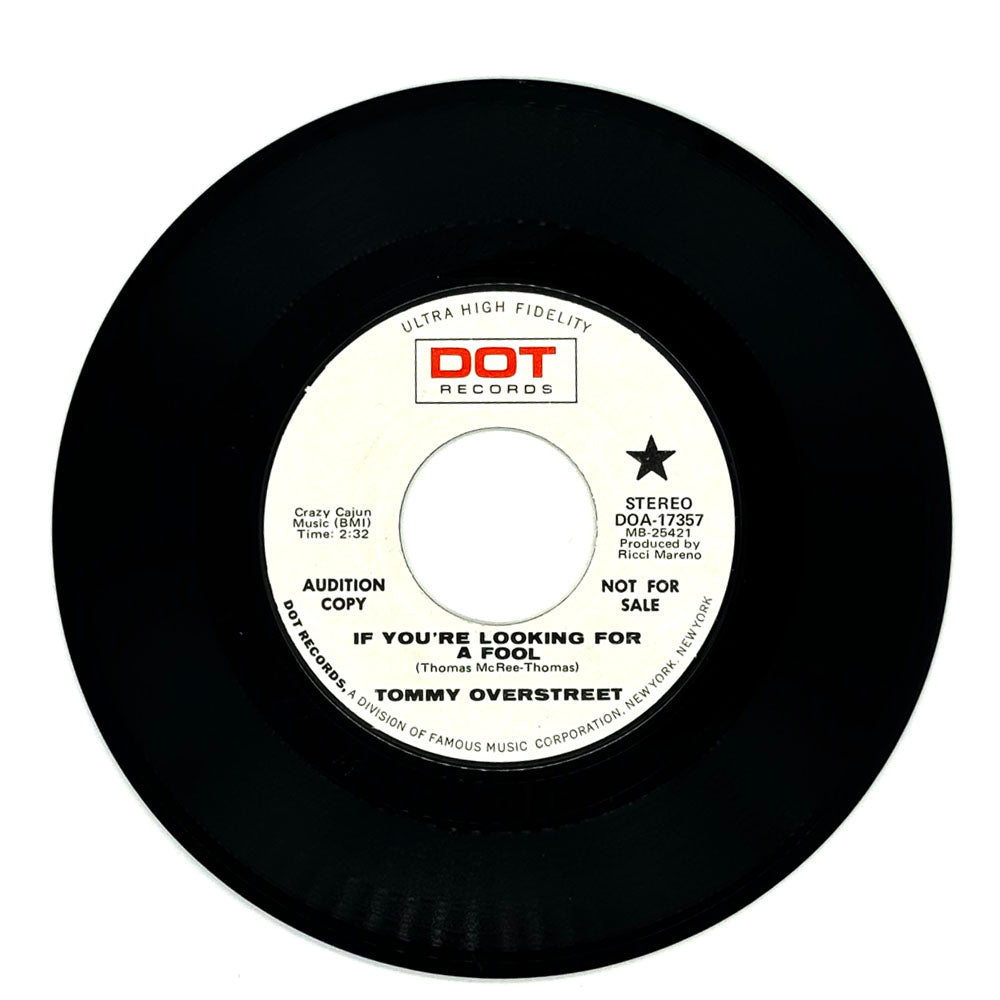 Tommy Overstreet : IF YOU'RE LOOKING FOR A FOOL/THE SMARTEST FOOL