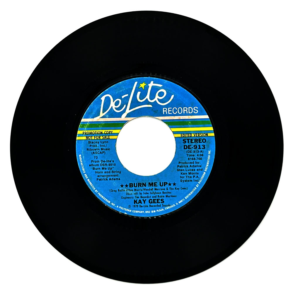 Kay Gees : BURN ME UP (EDITED VERSION)/ BURN ME UP (EDITED VERSION)