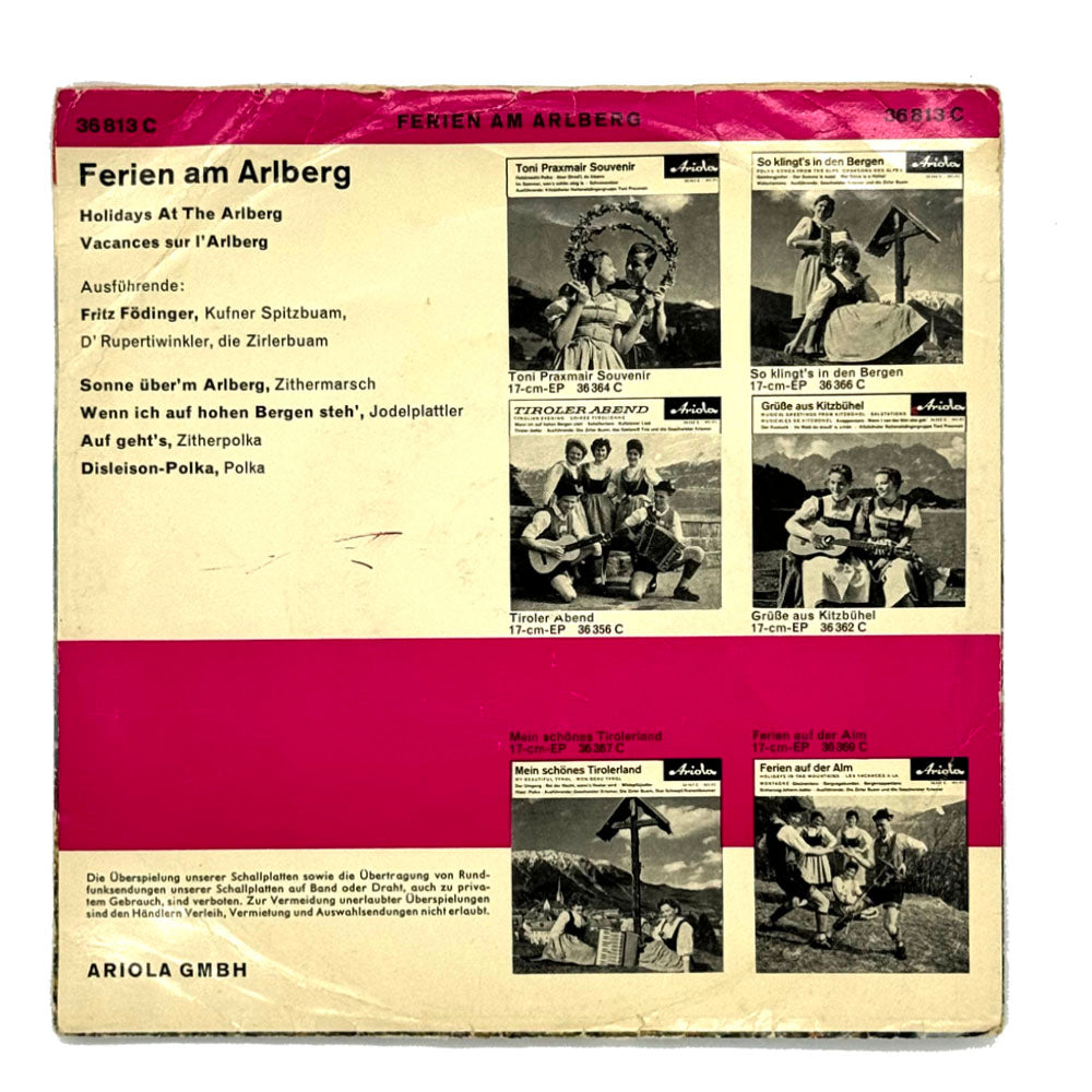 Load image into Gallery viewer, Various Artists : HOLIDAYS AT THE ARLBERG EP