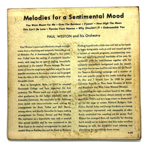 Load image into Gallery viewer, Paul Weston and his orchestra : MELODIES FOR A SENTIMENTAL MOOD EP
