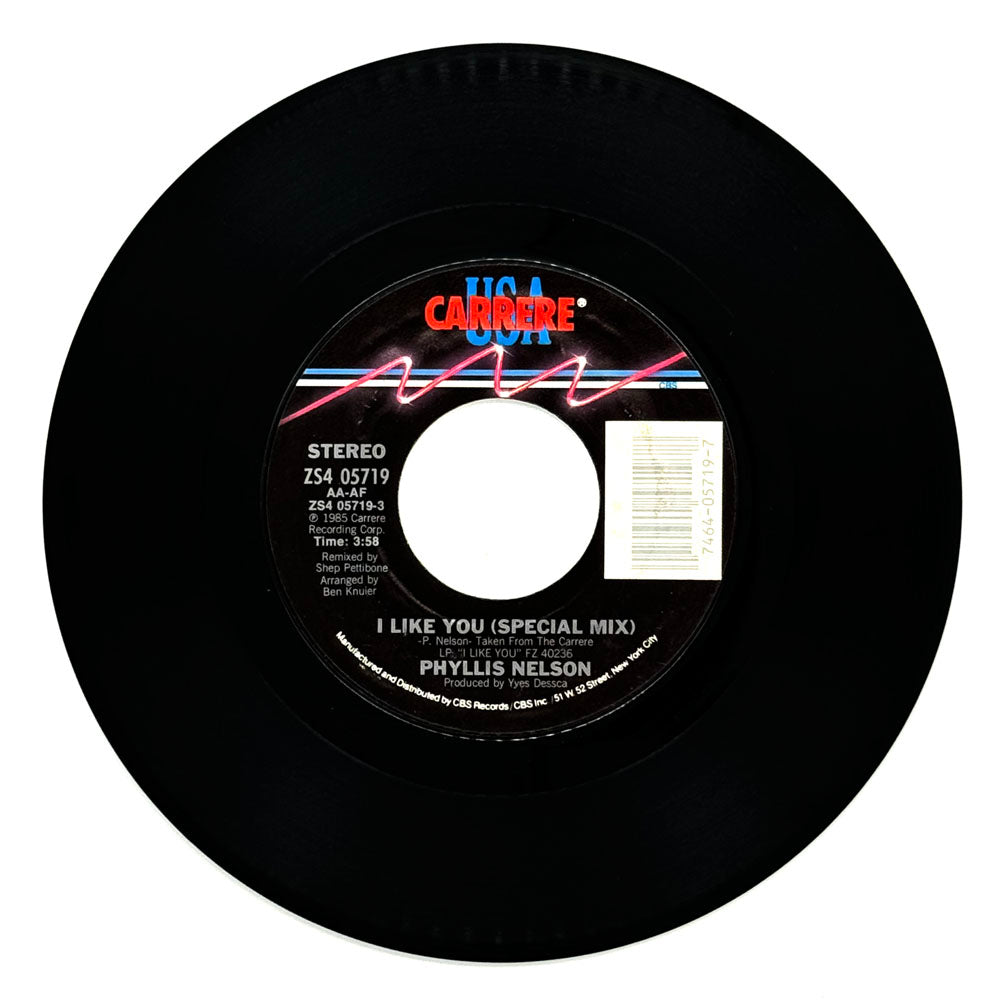 Phyllis Nelson : I LIKE YOU (SPECIAL MIX)/ REACHIN'