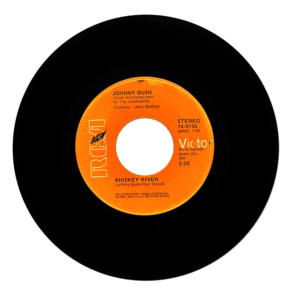 Johnny Bush : WHISKEY RIVER/ RIGHT BACK IN YOUR ARMS AGAINS