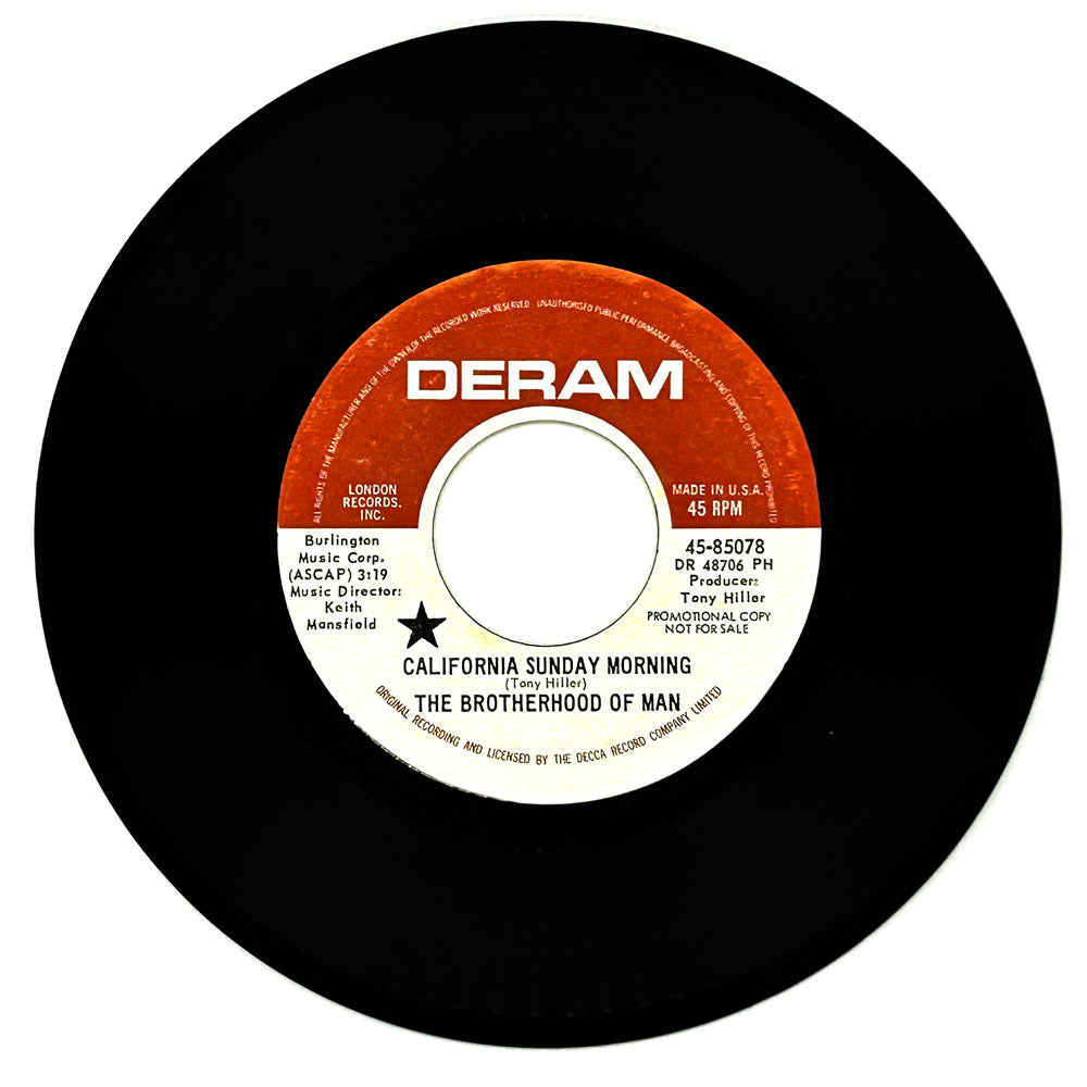Brotherhood Of Man, The : CALIFORNIA SUNDAY MORNING/ DO YOUR THING