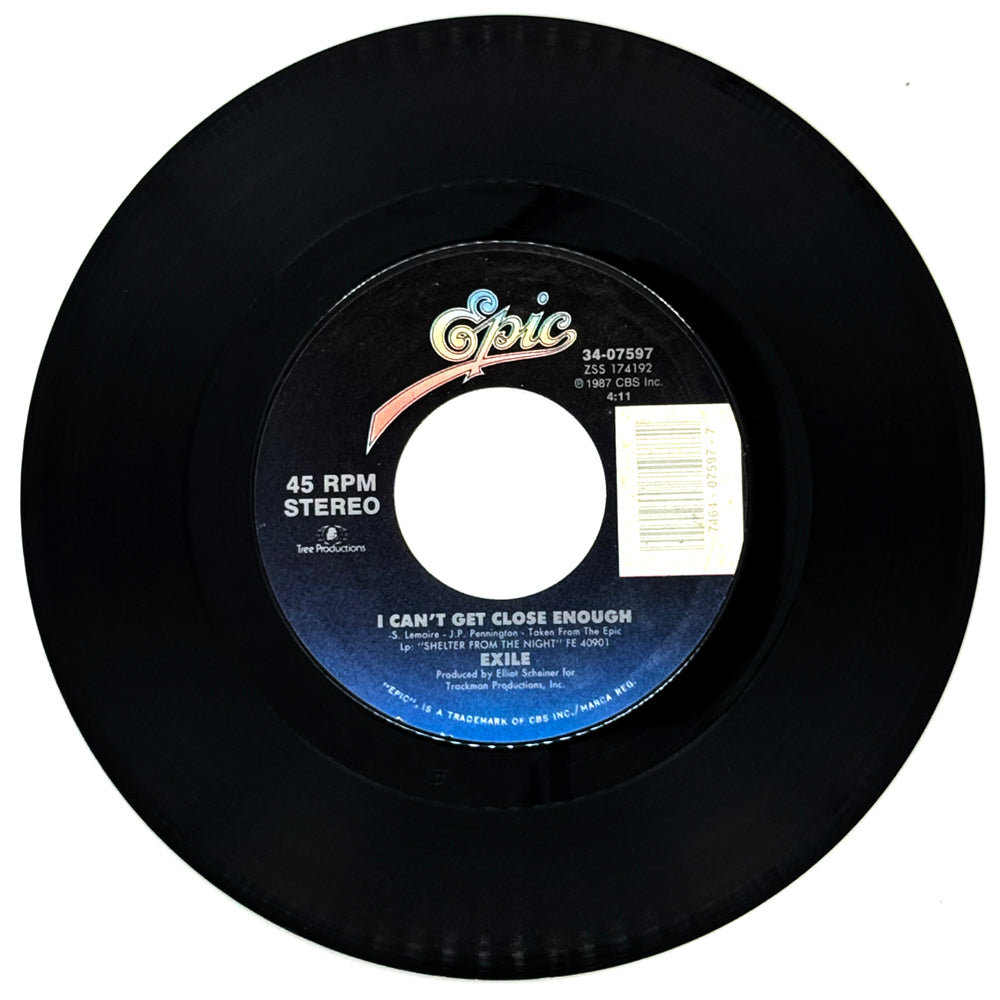 Exile : I CAN'T GET CLOSE ENOUGH/ AS LONG AS I HAVE YOUR MEMORY