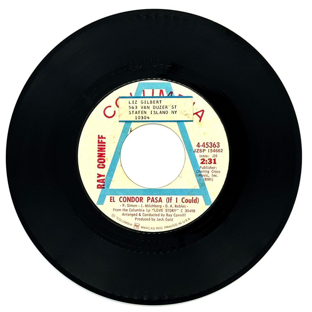 Ray Conniff : EL CONDOR PASA (IF I COULD)/ ROSA (ROSE NEL BUIO)