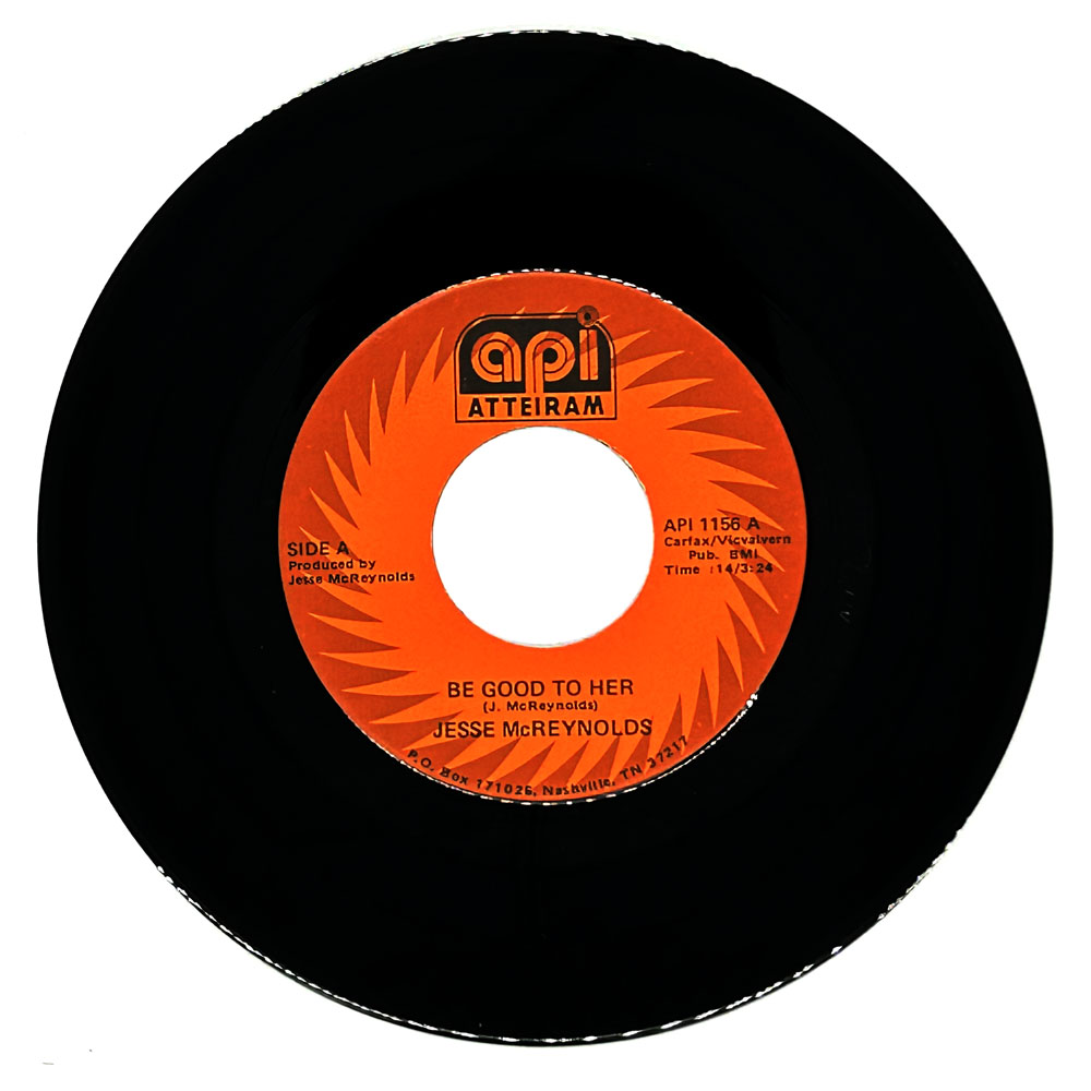 Jesse McReynolds : BE GOOD TO HER/ JOHNNY COUNTRY