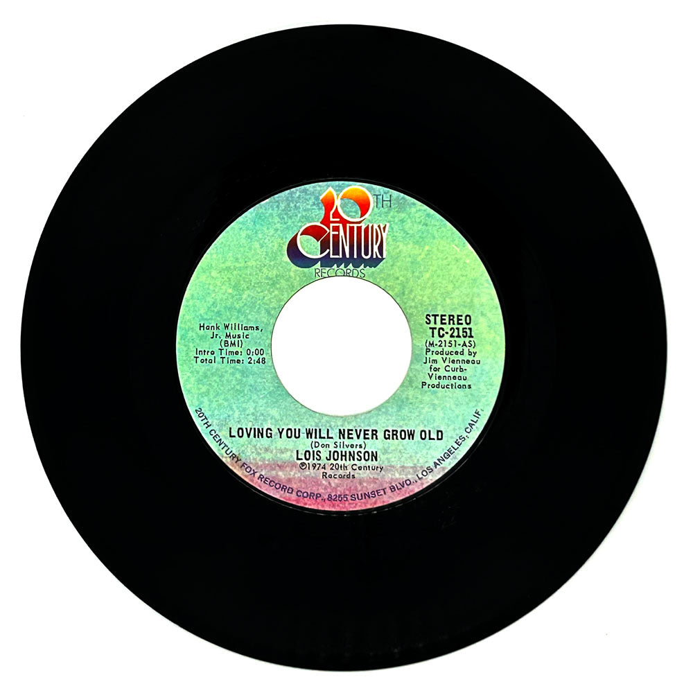 Lois Johnson : LOVING YOU WILL NEVER GROW OLD/ LONESOME NUMBER ONE
