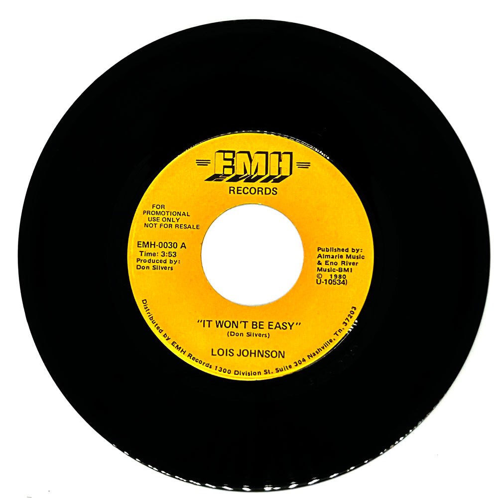 Lois Johnson : IT WON'T BE EASY/ IT WON'T BE EASY